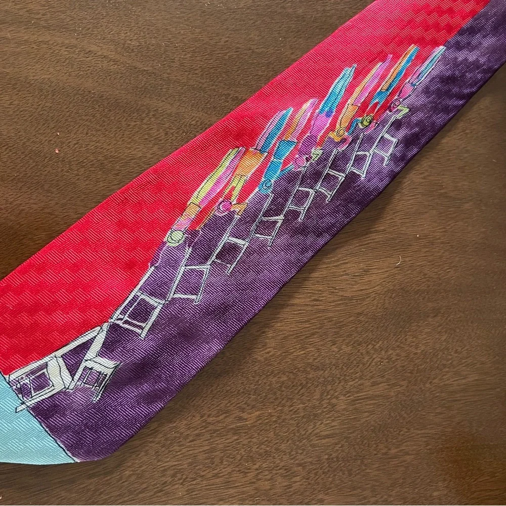 Men’s Vintage Cirque Du Soleil World Premiere Montreal May 1987 Silk Neck Tie